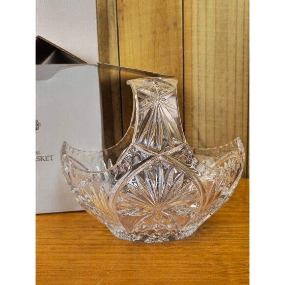 Vintage Shannon Godinger Crystal Basket, Original Box - Picture 3 of 15